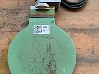 Industriële hijsmagneet, widos, h2000e, groen/grijs, ronde magneetplaat – 230 v