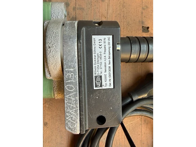 Industriële hijsmagneet, widos, h2000e, groen/grijs, ronde magneetplaat – 230 v - afbeelding 2 van  3