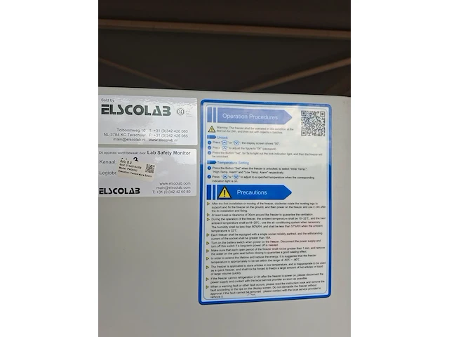 Industriële laboratorium vrieskast, haier biomedical, dw-86l628 - afbeelding 12 van  14