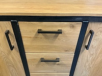 Industriële maatwerk kast – hout/staal - afbeelding 7 van  8