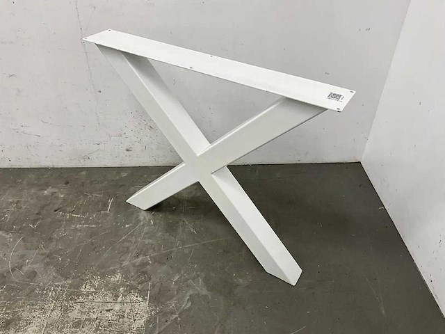 Industriële metalen tafelpoot (2x) - afbeelding 1 van  6