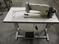 Industriele naaitafel global, type wf955. afmeting 105 x 55 cm. incompleet, werking onbekend. - afbeelding 2 van  5