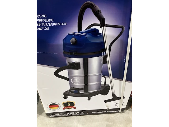 Industriele nat en droogzuiger sauber germany, blauw - afbeelding 2 van  3