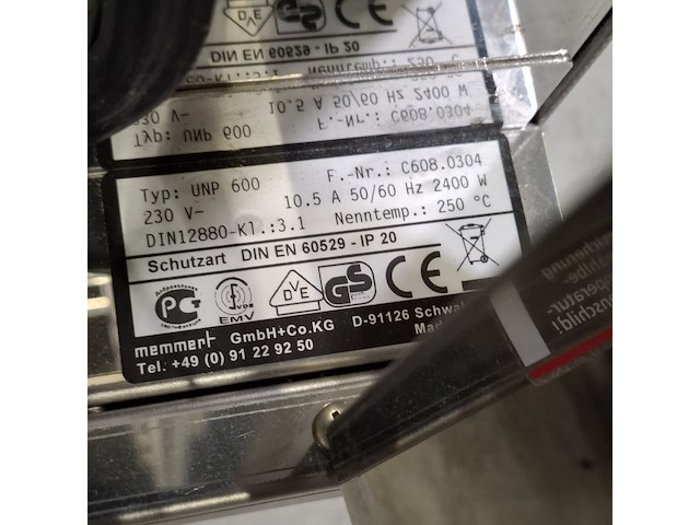 Industriële oven, memmert, unp 600 - afbeelding 6 van  10