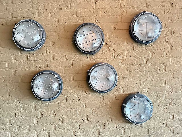 Industriële plafondlamp (6x) - afbeelding 2 van  3