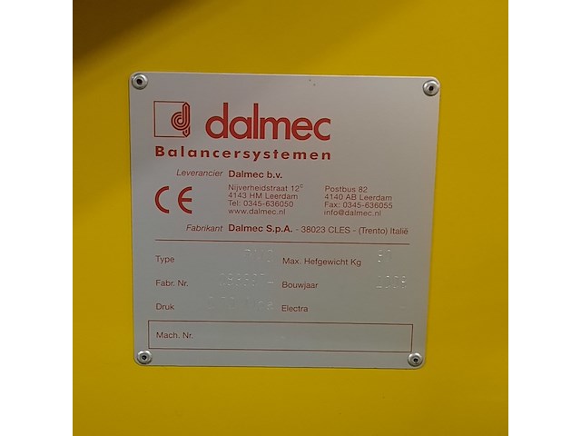 Industriële pneumatische luchtbalans-manipulator, dalmec, pmc, 1999 - afbeelding 6 van  10