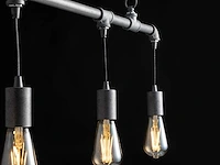 Industriële retro hanglamp 4 lichts - afbeelding 7 van  9