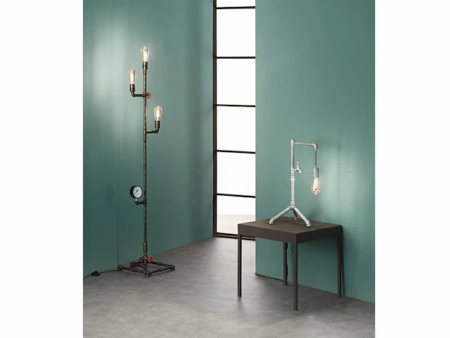Industriële retro hanglamp 4 lichts - afbeelding 9 van  9