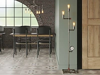 Industriële retro vloerlamp 3 lichts - afbeelding 1 van  10