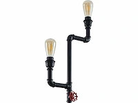 Industriële retro vloerlamp 3 lichts - afbeelding 7 van  9