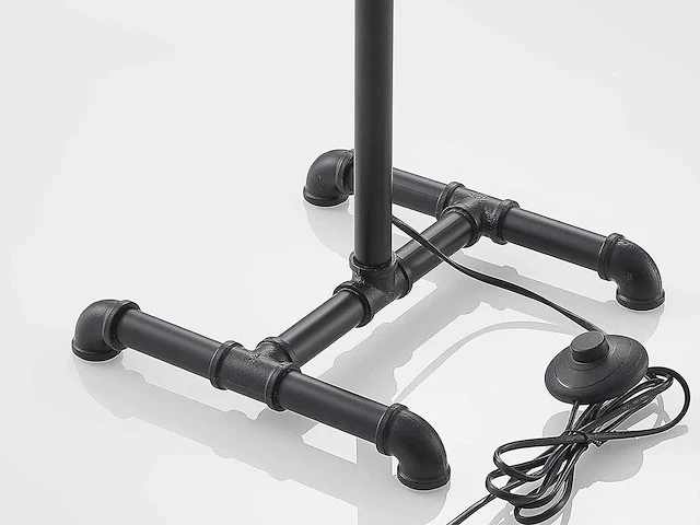 Industriële retro vloerlamp 3 lichts - afbeelding 8 van  9