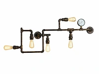 Industriële retro wandlamp 3 lichts + 5 lichts - afbeelding 8 van  12