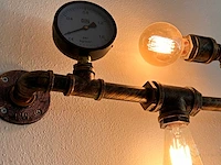 Industriële retro wandlamp 5 lichts - afbeelding 7 van  8