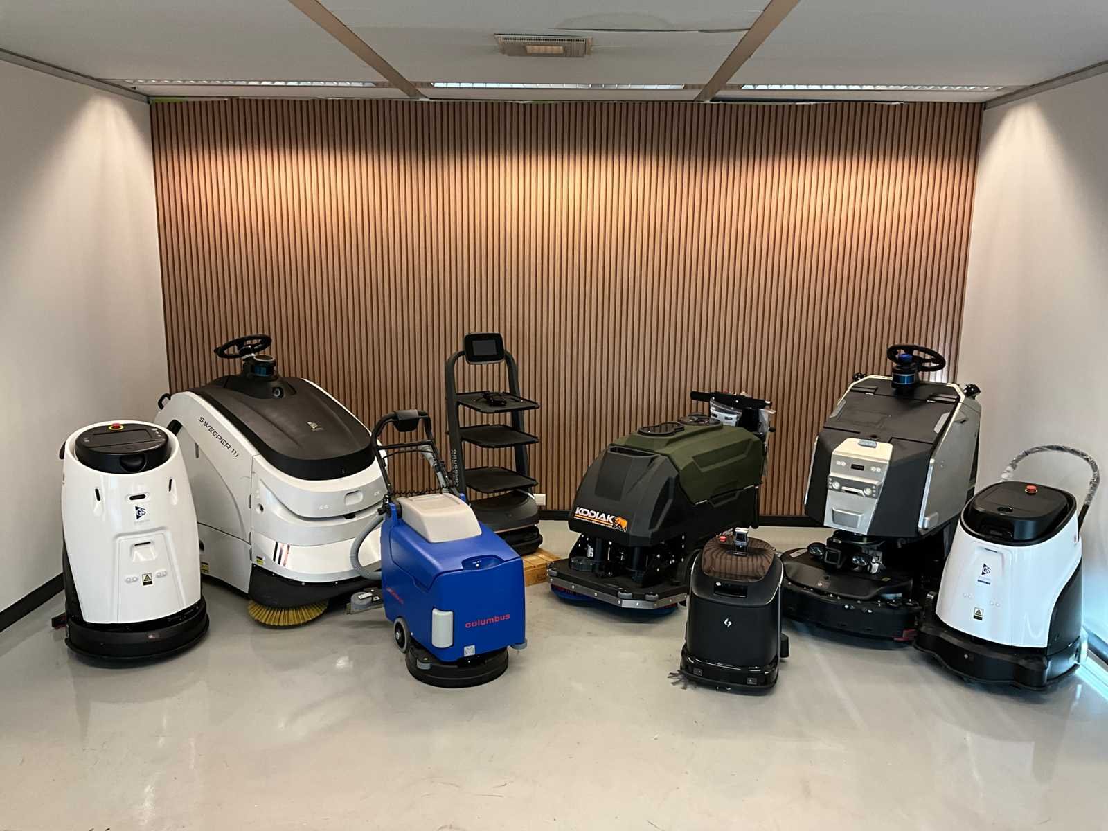 Industriële schoonmaakmachines en reinigingsrobots