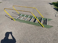 Industriele stalen steektrap 2,60 x 0,90 meter - afbeelding 1 van  7