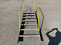 Industriele stalen steektrap 2,60 x 0,90 meter - afbeelding 2 van  7