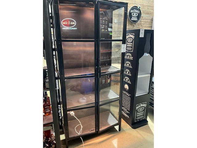 Industriële stalen vitrinekast - afbeelding 1 van  6