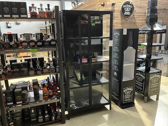 Industriële stalen vitrinekast - afbeelding 2 van  6