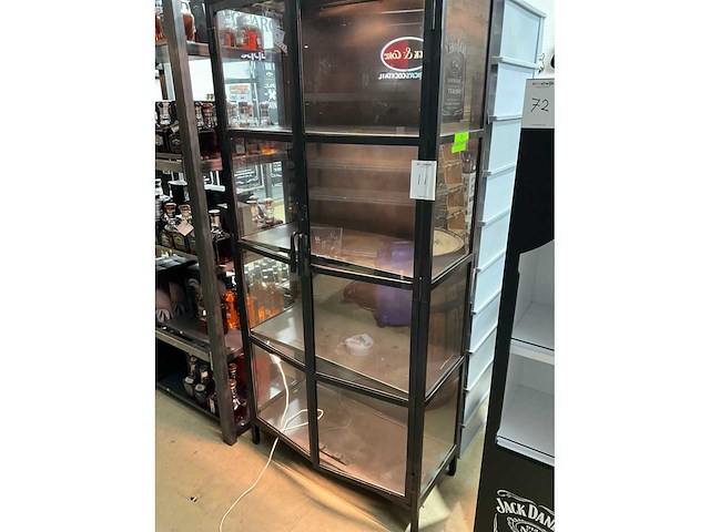 Industriële stalen vitrinekast - afbeelding 3 van  6