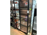 Industriële stalen vitrinekast - afbeelding 3 van  6