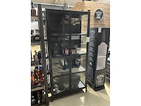 Industriële stalen vitrinekast - afbeelding 4 van  6