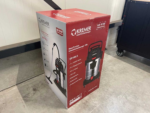 Industriële stofzuiger - kremer kr100ls - afbeelding 8 van  9