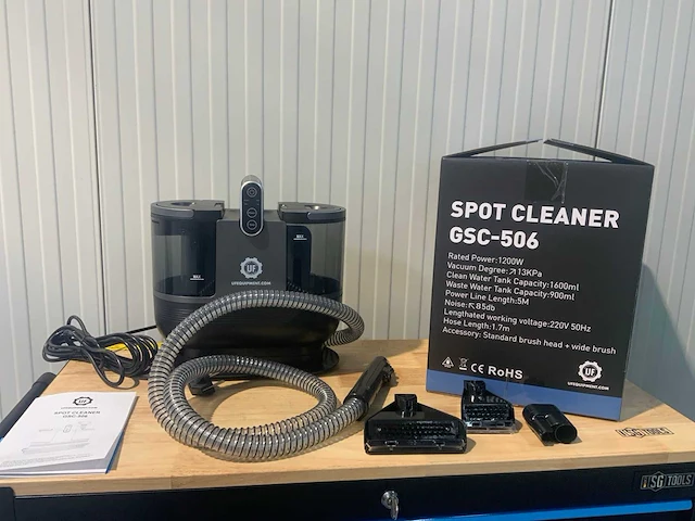 Industriële stofzuiger 80l nat/droog en spotcleaner 1200w - 2 extra borstels - afbeelding 6 van  20