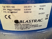 Industriële stofzuiger blastrac, bdc-1330, blauw - afbeelding 4 van  6