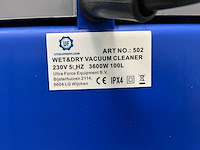 Industriële stofzuiger nat/droog 100l - 3600w en gereedschapswagen 269 pcs - ultra force equipment - afbeelding 8 van  39