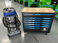 Industriële stofzuiger nat/droog 100l en gereedschapswagen 269 pcs - ultra force equipment