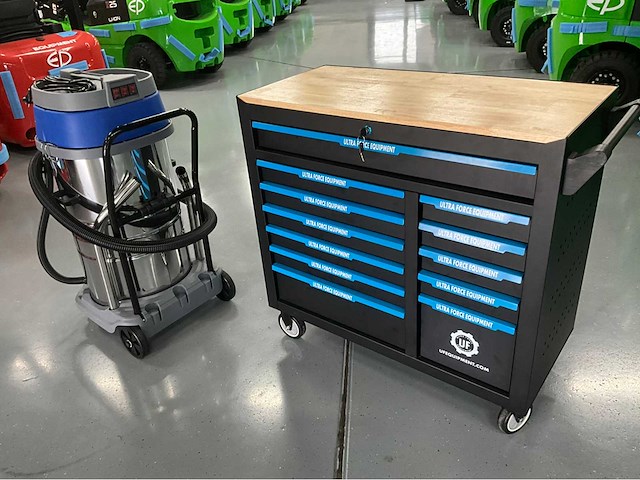 Industriële stofzuiger nat/droog en gereedschapswagen 269 pcs - ultra force equipment - afbeelding 23 van  27