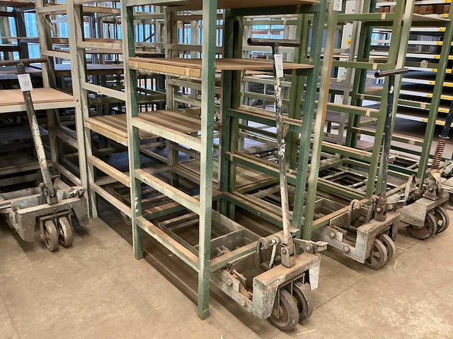 Industriële transportkar (2x) - afbeelding 5 van  5