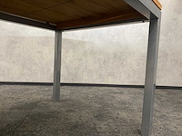 Industriële vergadertafel 200x94 massief - afbeelding 2 van  10