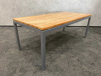 Industriële vergadertafel 200x94 massief - afbeelding 1 van  10