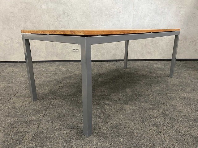 Industriële vergadertafel 200x94 massief - afbeelding 4 van  10