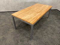 Industriële vergadertafel 200x94 massief - afbeelding 6 van  10