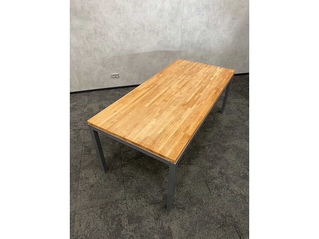 Industriële vergadertafel 200x94 massief - afbeelding 7 van  10