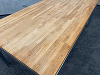 Industriële vergadertafel 200x94 massief - afbeelding 10 van  10