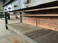 Industriële vintage werkbank met 5 laden – 2300 × 800 × 910 mm - afbeelding 3 van  14