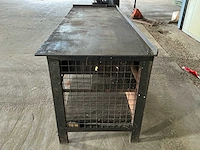 Industriële vintage werkbank met 5 laden – 2300 × 800 × 910 mm - afbeelding 11 van  14