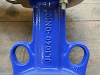 Industriële vlinderklep, amri, dn100 pn10/16, blauw/zwart/grijs, dn100 | pn10/16 | vergrendelbare hendel - afbeelding 3 van  6