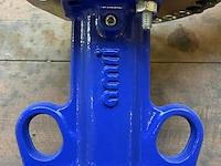 Industriële vlinderklep, amri, dn100 pn10/16, blauw/zwart/grijs, dn100 | pn10/16 | vergrendelbare hendel - afbeelding 6 van  6