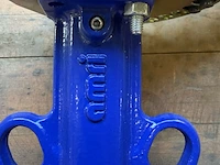 Industriële vlinderklep, amri, dn100 pn10/16, blauw/zwart/grijs, dn100 | pn10/16 | vergrendelbare hendel - afbeelding 7 van  7