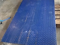 Industriële vloerweegschaal 5000 kg mv, blauw, bouwjaar 2015 - afbeelding 2 van  2