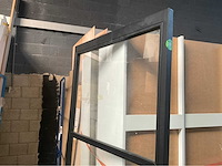 Industriële wand 93x212cm zwart gecoat - afbeelding 3 van  5