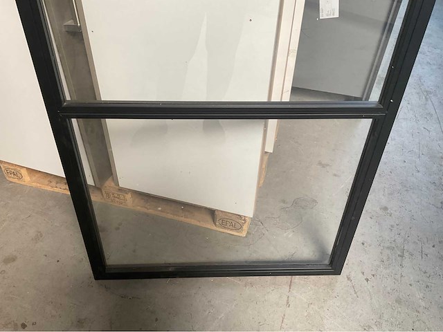 Industriële wand 93x212cm zwart gecoat - afbeelding 5 van  5