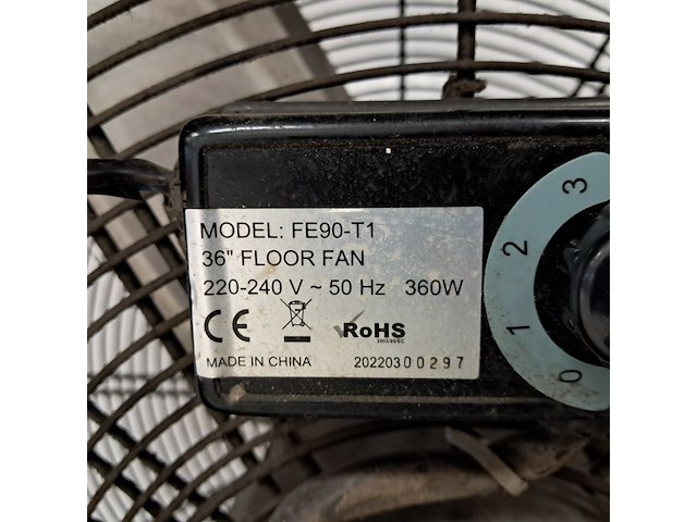 Industrieventilator 20.000m³/uur 230v homeeasy, fe90-t1, 2022 - afbeelding 6 van  6