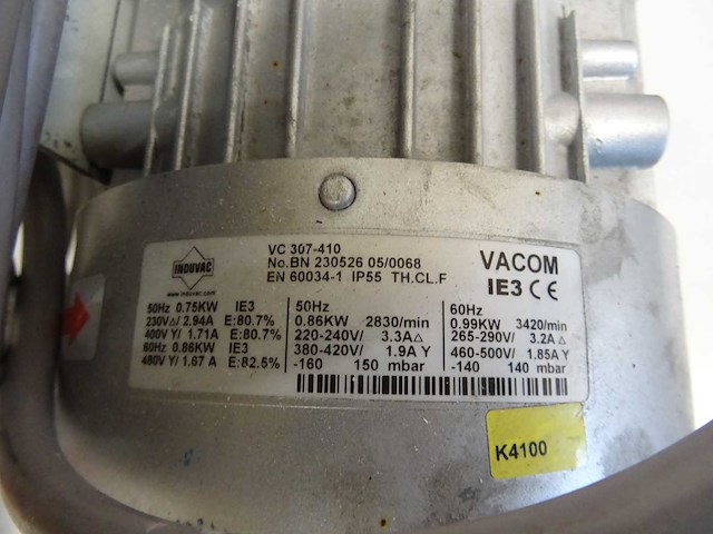 Induvac - vc307-410 - vacuümpomp - afbeelding 4 van  4