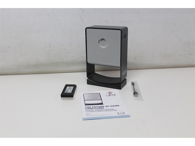 Ineos hygienics contactloos hand sanitiser dispenser zilver 300ml - afbeelding 4 van  4