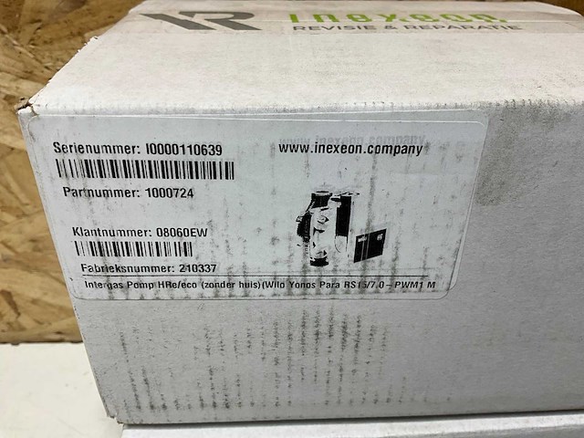 Inexeon ew intergas pomp hre/eco (zonder huis)(wilo yonos para) (2x) - afbeelding 2 van  2
